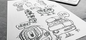 #001 QcuB BRUSH DOODLE